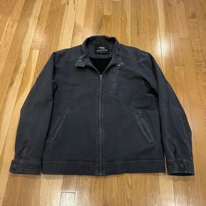 Rodd & Gunn Armitage Jacket Grey Full Zip Bomber Italy Made Mens Sz Large